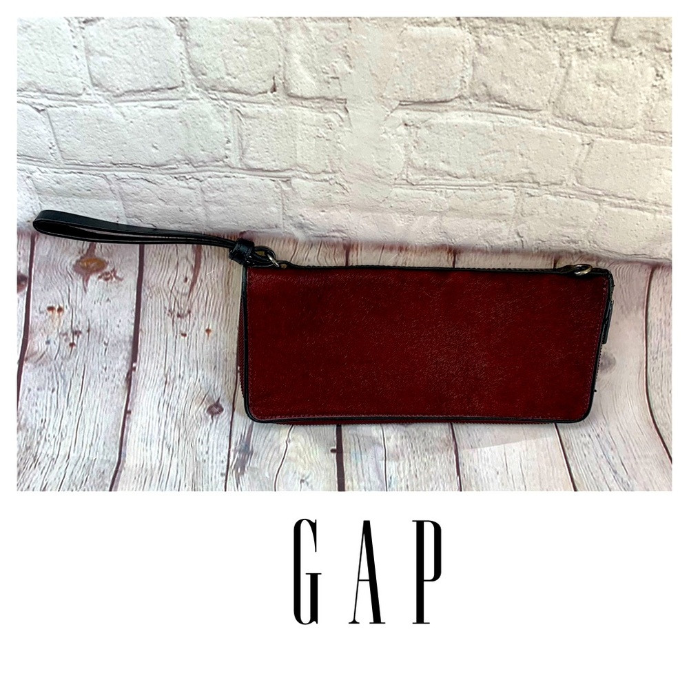 Gap Calf Hair  Wristlet Clutch / Wallet/ P…